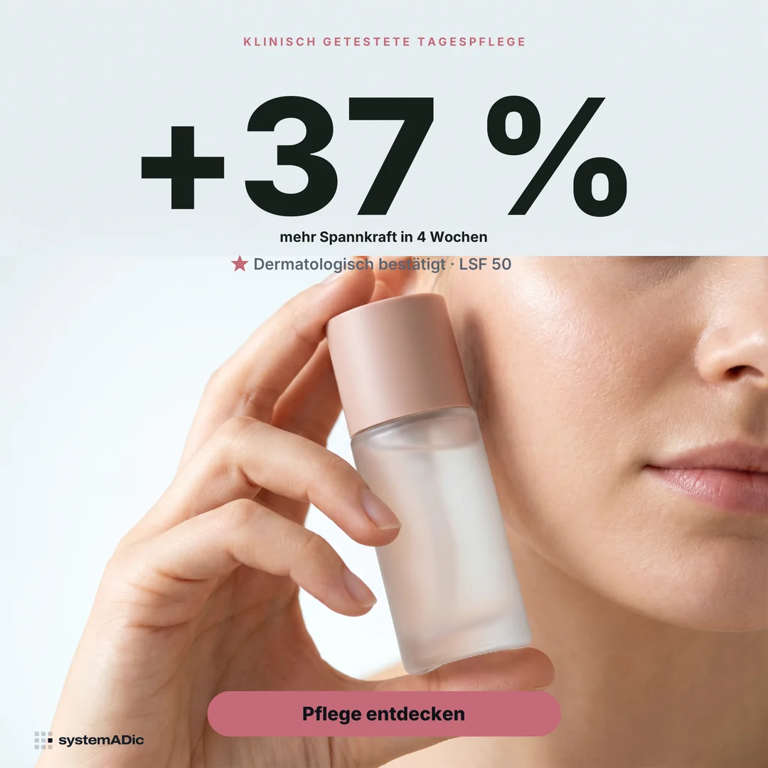 Statement-Anzeige für eine Tagespflege — „+37 % mehr Spannkraft in 4 Wochen.“